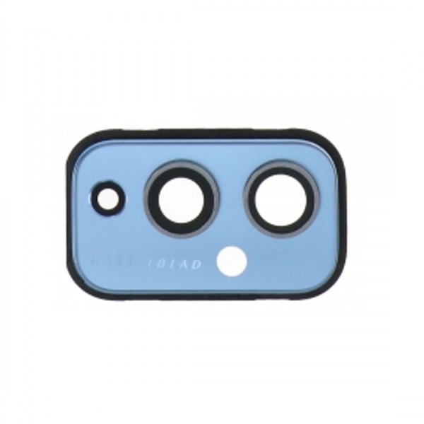 Lentille en verre caméra arrière pour OnePlus 9 Bleu