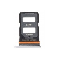 Tiroir carte Sim pour Xiaomi Redmi Note 12 Pro+ 5G Double sim Argenté