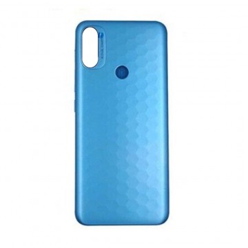 Vitre arrière (cache batterie) avec adhésif pour Motorola Moto E20 Bleu
