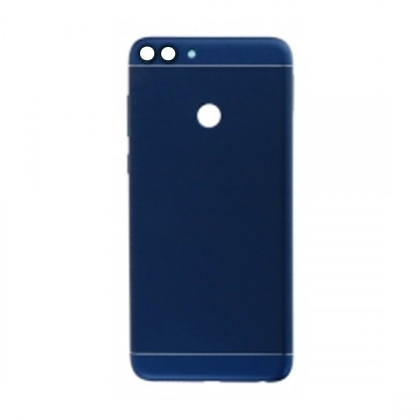Vitre arrière (cache batterie) pour Huawei P Smart Bleu + Logo