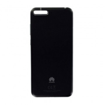 Vitre arrière (cache batterie) pour Huawei Y6 (2018) Noir + Logo