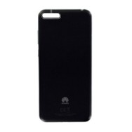 Vitre arrière (cache batterie) pour Huawei Y6 (2018) Noir + Logo