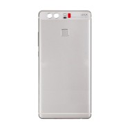 Vitre arrière (cache batterie) avec Nappe capteur d'empreinte pour Huawei P9 Argent + Logo