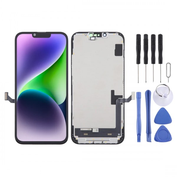 Écran iphone 14 plus LCD + vitre tactile - kit outils complet avec outils