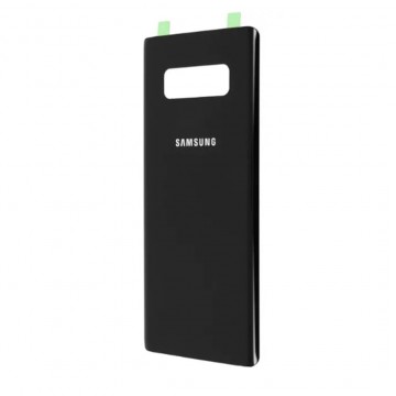 Vitre arrière samsung galaxy note 8 noir logo + ce
