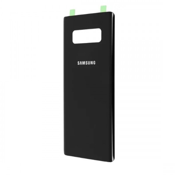 Vitre arrière samsung galaxy note 8 noir logo + ce