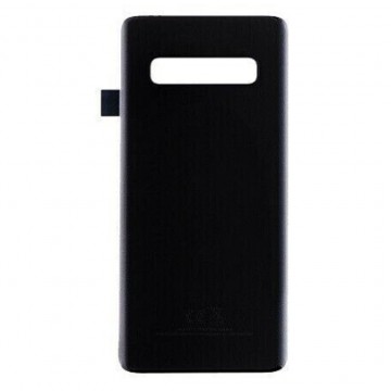 Vitre arrière galaxy s10 noir logo + ce