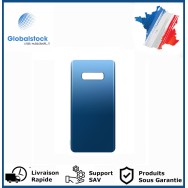 Vitre arrière galaxy s10e bleu logo + ce