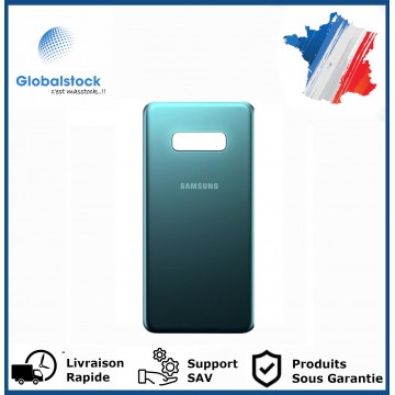 Vitre arrière galaxy s10e vert logo + ce