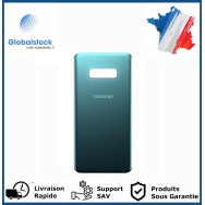 Vitre arrière galaxy s10e vert logo + ce