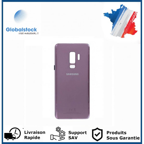 Vitre arrière galaxy s9 plus violet logo + ce