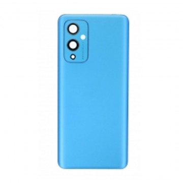 Vitre arrière ( Cache batterie) avec lentille+adhésive pour OnePlus 9 Blue