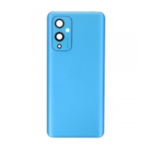 Vitre arrière ( Cache batterie) avec lentille+adhésive pour OnePlus 9 Blue