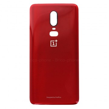 Vitre arrière OnePlus 6 Rouge - Envoi gratuit 24h