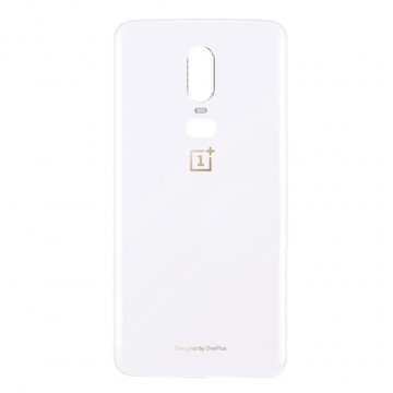 Vitre arrière OnePlus 6 Blanc - Envoi gratuit 24h