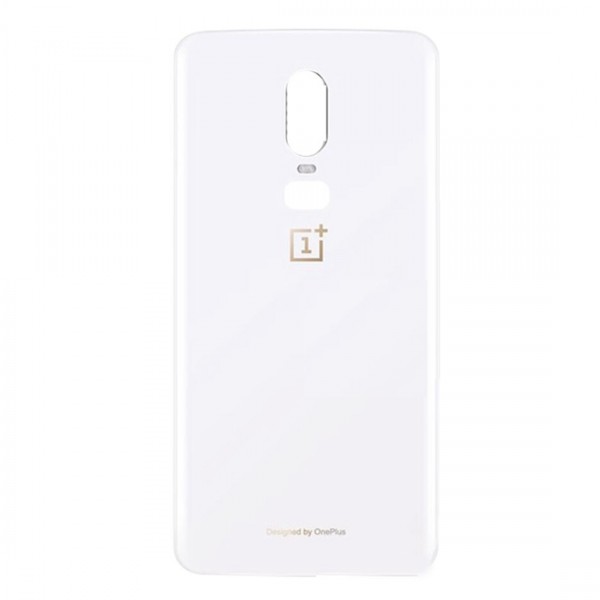 Vitre arrière OnePlus 6 Blanc - Envoi gratuit 24h