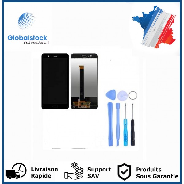 Ecran LCD + Vitre tactile pour Huawei P10 Plus Noir + outils