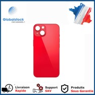 Vitre Arrière pour iPhone 14 avec Gros Trou Rouge et Adhésif