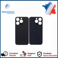 Vitre Arrière pour iPhone 14 Pro avec Gros Trou Noir et Adhésif