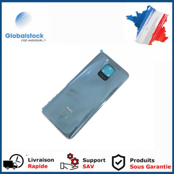 Vitre arrière (cache batterie) pour xiaomi redmi Note 9 pro Gris