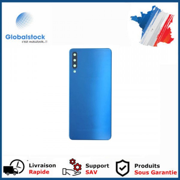 Vitre arrière Samsung Galaxy A7 2018 (A750F) Bleu - Envoi gratuit 24h