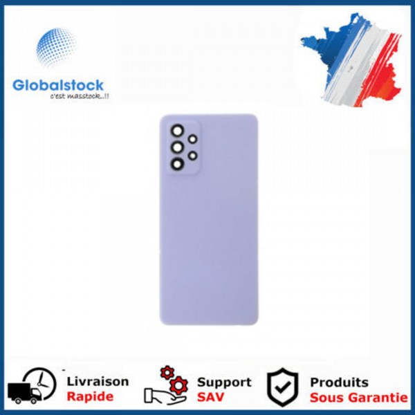 Vitre arrière Samsung Galaxy A72 A72 5G Violet avec lentille caméra