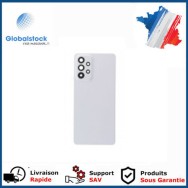 Vitre arrière Samsung Galaxy A73 5G Blanc avec lentille caméra