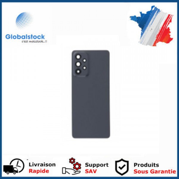 Vitre arrière Samsung Galaxy A73 5G Gris avec lentille caméra