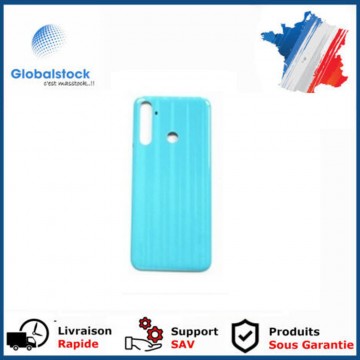 Vitre arrière ( Cache batterie) avec adhésive pour Realme 6i RMX2040 Bleu