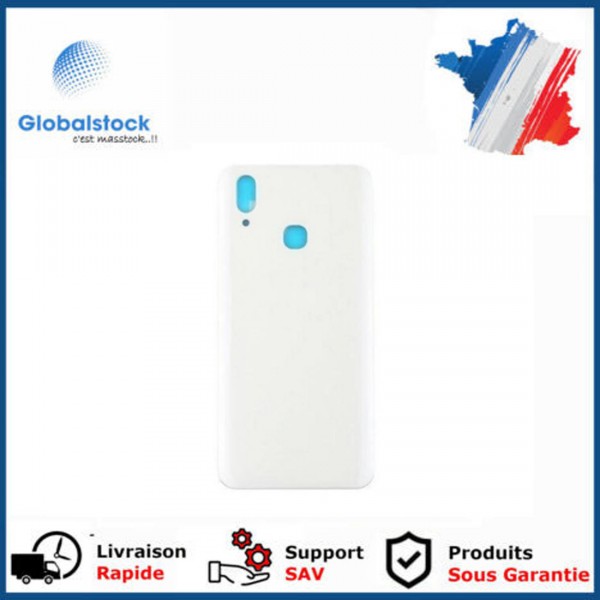 Vitre arrière (cache batterie) avec Adhésif pour Vivo X21 Blanc + Logo