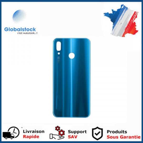 Vitre arrière Huawei P20 Lite Nova 3e Bleu - Envoi gratuit 24h