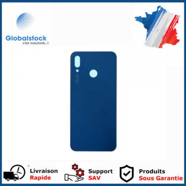 Vitre arrière Huawei P20 Lite Nova 3e Bleu - Envoi gratuit 24h