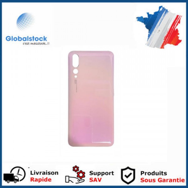 Vitre arrière (cache batterie) avec Adhésif pour Huawei P20 Pro Rose + Logo