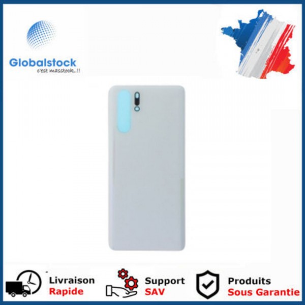 Vitre arrière (cache batterie) avec Adhésif pour Huawei P30 Pro Perle Blanc