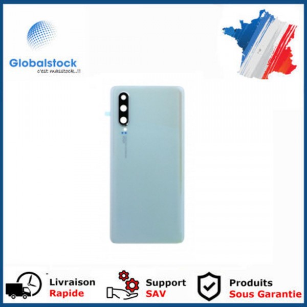 Vitre arrière Huawei P30 Blanc Perle - Envoi gratuit 24h