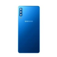 Vitre arrière Samsung Galaxy A7 2018 (A750F) Bleu avec lentille caméra