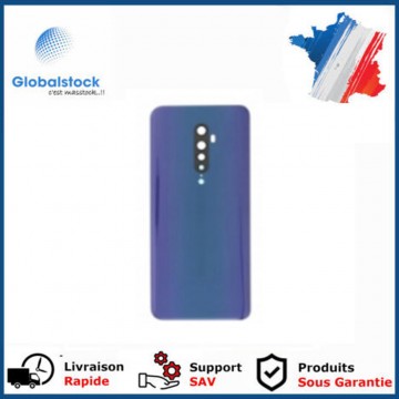 Vitre arrière (cache batterie) avec lentille pour Oppo Reno2 Bleu