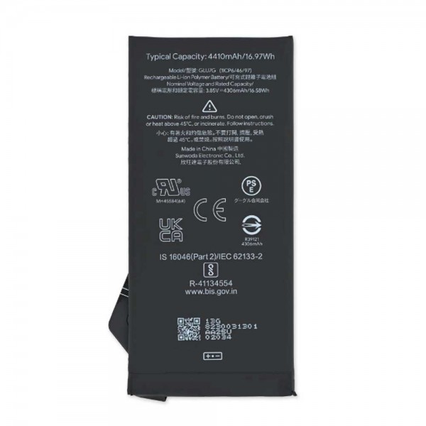 Batterie pour Google Pixel 6a GLU7G 4410mAh