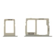 Tiroir de carte sim pour Samsung Galaxy J7 Prime 2 Dual Card Version Gold / Or
