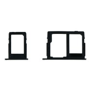 Tiroir de carte sim pour Samsung Galaxy J7 Prime 2 Dual Card noir