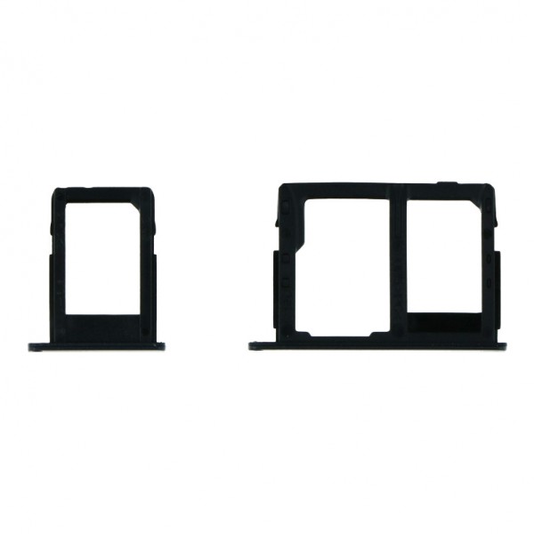 Tiroir de carte sim pour Samsung Galaxy J7 Prime 2 Dual Card noir