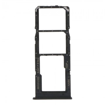 Tiroir de carte sim pour Samsung Galaxy A02 Double sim Noir