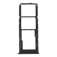 Tiroir de carte sim pour Samsung Galaxy A02 Double sim Noir