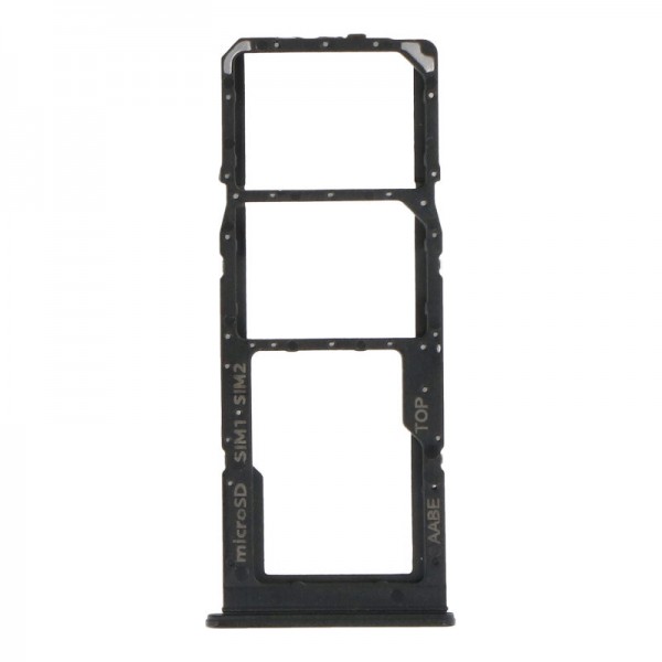 Tiroir de carte sim pour Samsung Galaxy A02 Double sim Noir