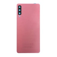Vitre arrière Samsung Galaxy A7 2018 (A750F) Rose avec lentille caméra
