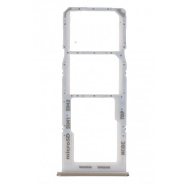 Tiroir Double Sim + SD pour Samsung Galaxy M22 blanc