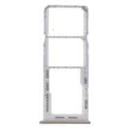 Tiroir Double Sim + SD pour Samsung Galaxy M22 blanc