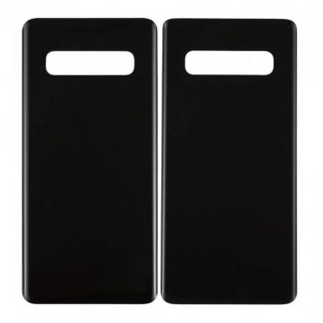 Vitre arrière galaxy s10 noir logo + ce