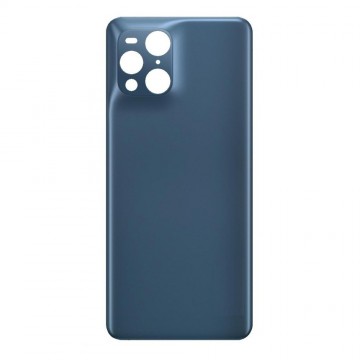 Vitre arrière ( Cache batterie) avec adhésive pour Oppo Find X3 Pro CPH2173/Find X3 Bleu