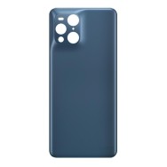 Vitre arrière ( Cache batterie) avec adhésive pour Oppo Find X3 Pro CPH2173/Find X3 Bleu
